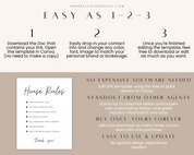 Real Estate Template – House Rules Airbnb Sign