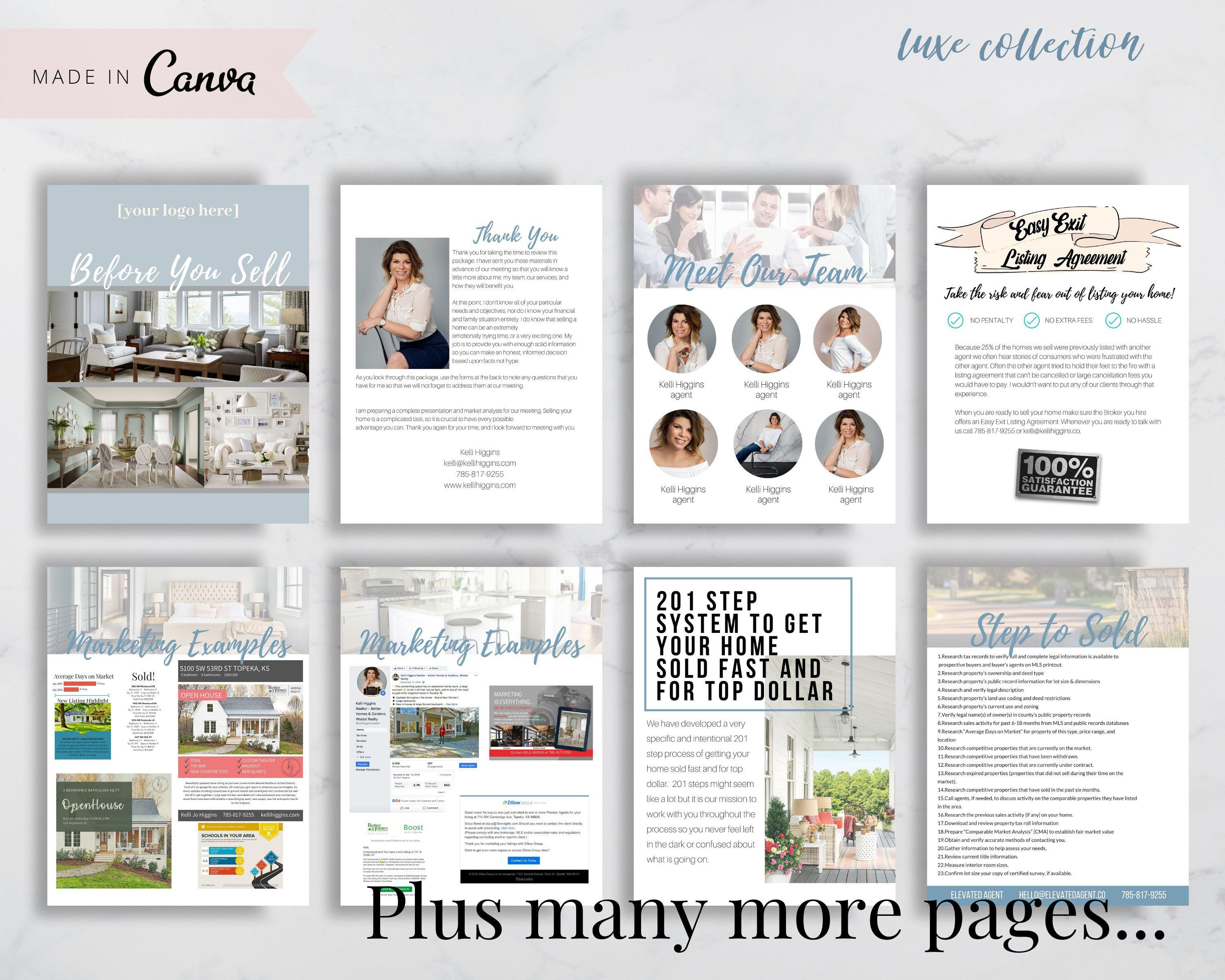 Pre-Listing Presentation Packet - Luxe