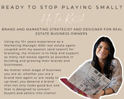 Hello, I am Kelli Higgins. The owner of Elevated Agent and your Real Estate Templates designer helping you elevate your real estate business.