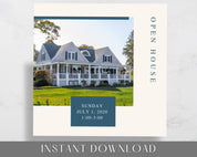 Real Estate Facebook and Instagram Frames - Just Listed , Sold, Open House, Under Contract Posts - Social Media Real Estate Marketing for Realtors, Agents - Instant Download