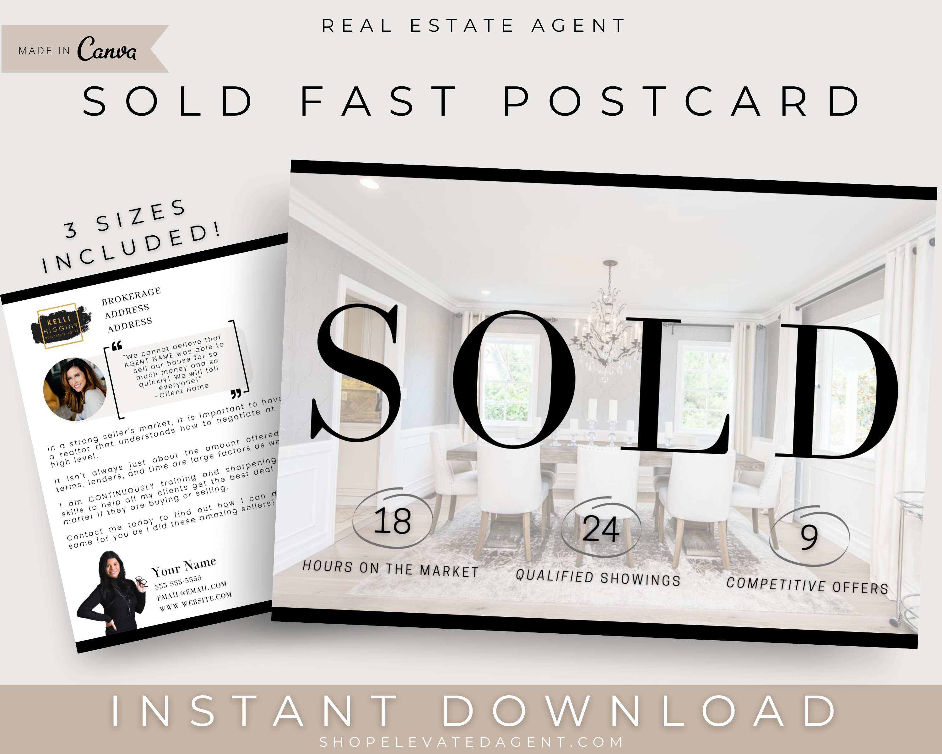 Real Estate Template – Just Sold Postcard