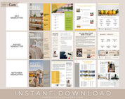 Real Estate Agent Ultimate Newsletter Bundle - 12 Monthly Realtor Newsletter Templates - Instant Download Made in Canva