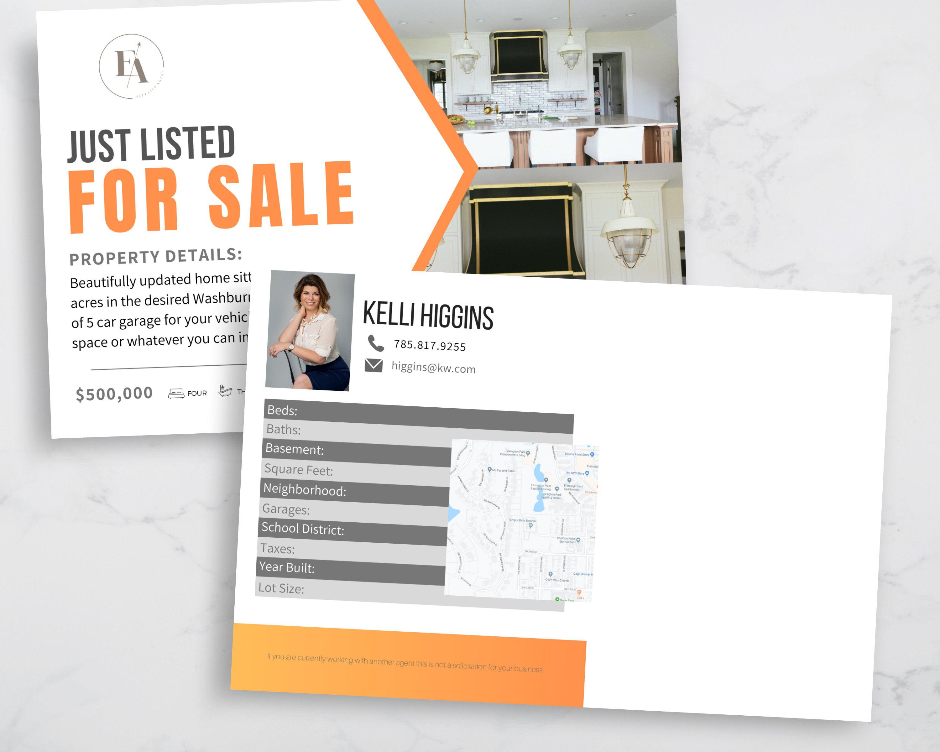 Real Estate Template – Just Listed Postcard